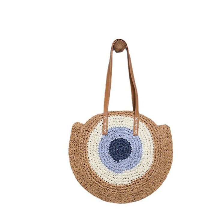 Round Basket Bag with Modern Design Bowlift