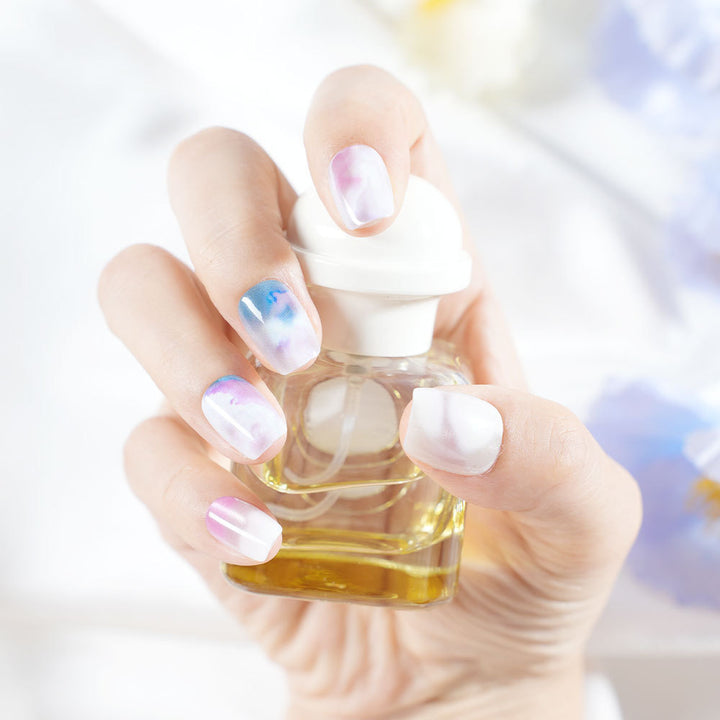Artistic Watercolor Press-On Nails Bowlift