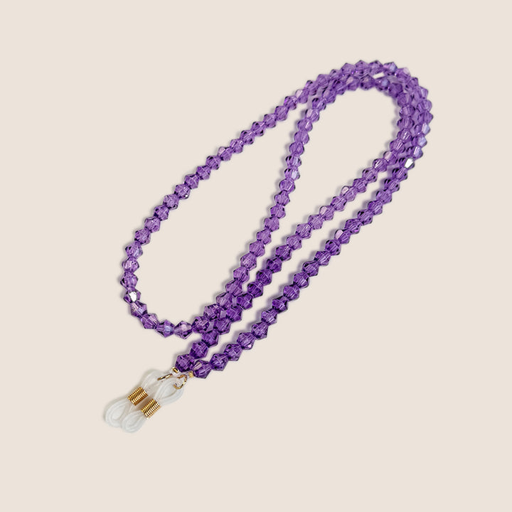 Beaded Eyewear Chain with Clear Tips Bowlift