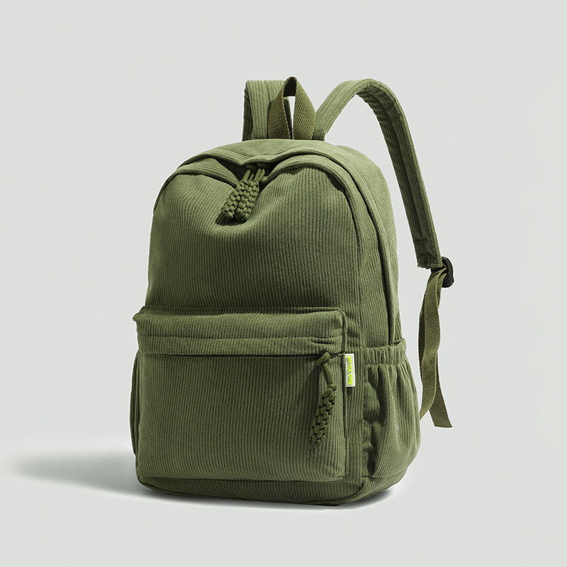 Ribbed Fabric Lightweight Backpack Bowlift