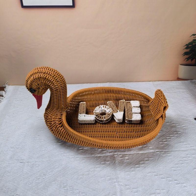 Decorative Woven Swan Bowlift