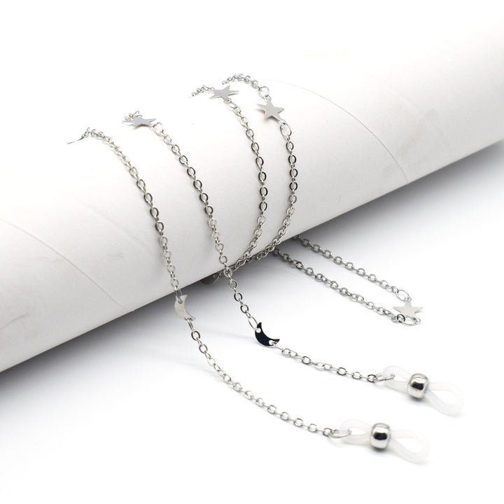 Stylish Star-Detail Eyewear Chain Bowlift