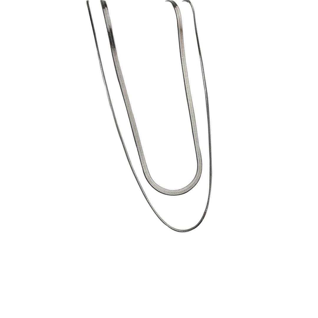 Layered Gold Chain Necklace Bowlift