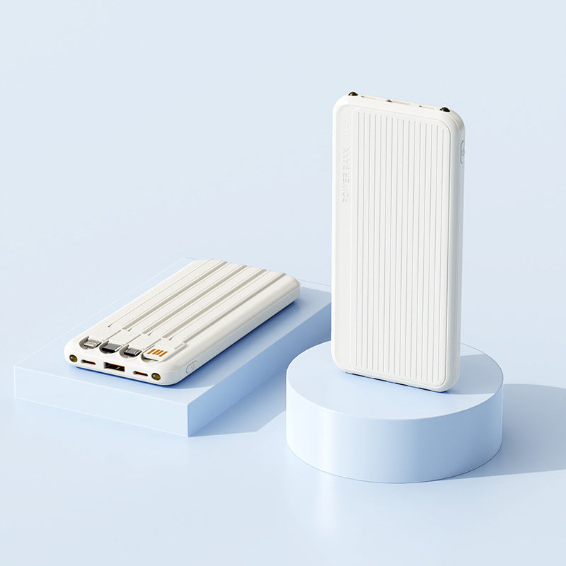 Powerbank with Integrated Charging Cables and High-Speed Charging Function Bowlift