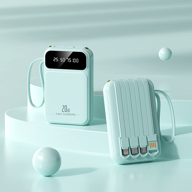 Portable power bank with intelligent fast charging technology and multifunctional design Bowlift