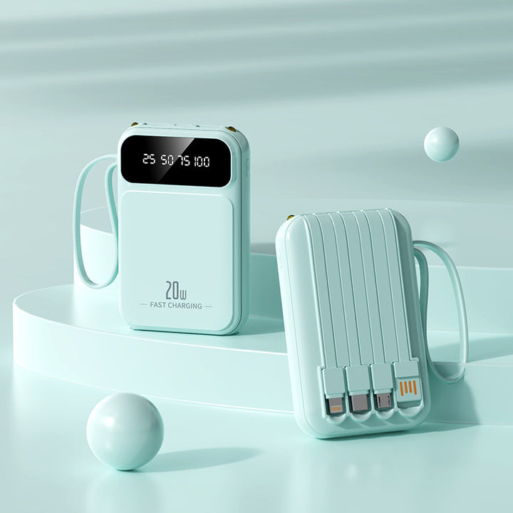 Portable power bank with intelligent fast charging technology and multifunctional design Bowlift