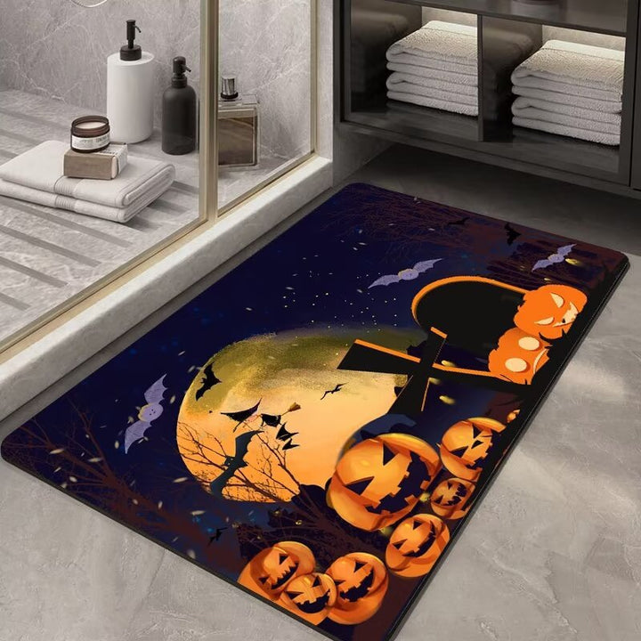 Halloween-Themed Decorative Welcome Mat Bowlift 1790150936