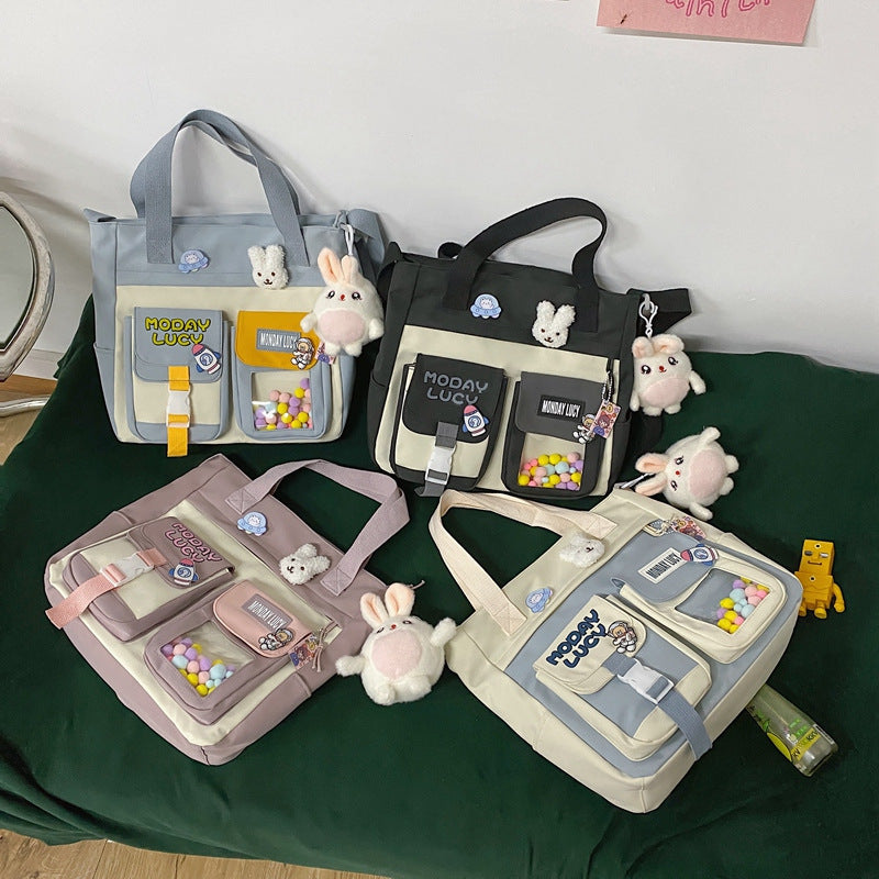 Whimsical Multi-Compartment Messenger Bag Bowlift