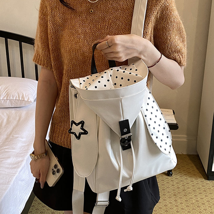 Trendy Polka Dot Backpack Bowlift