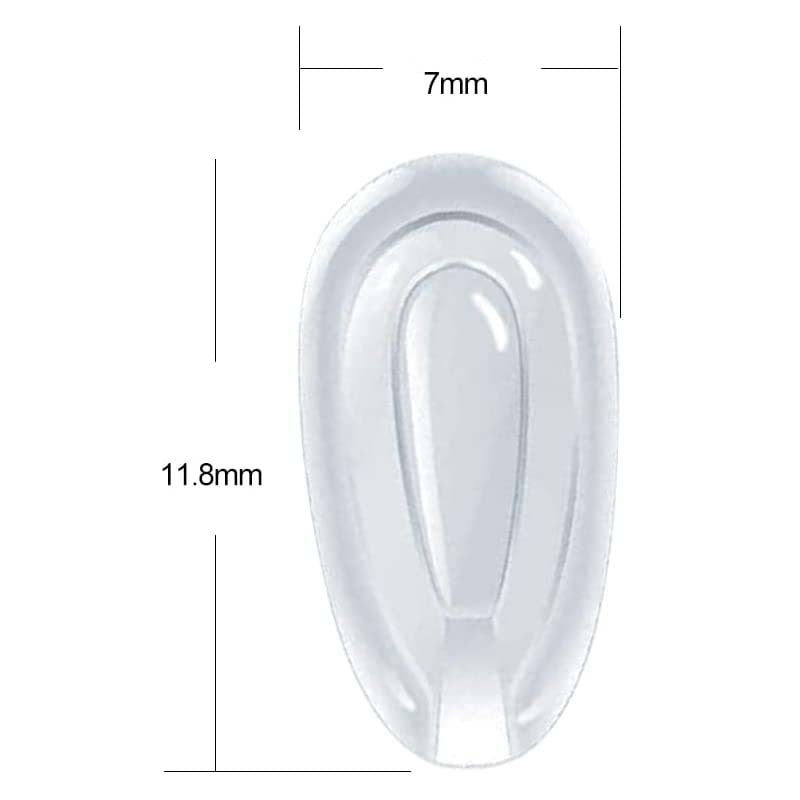 Transparent Gel Eyewear Nose Pads Bowlift