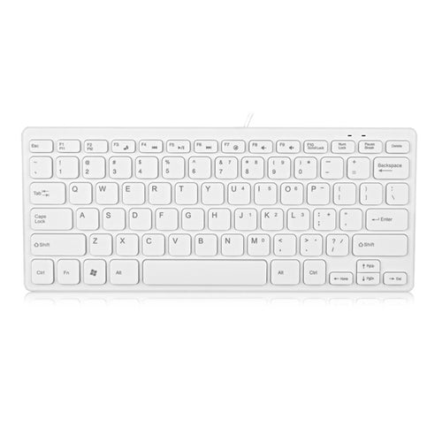 Compact USB Wired Keyboard Bowlift