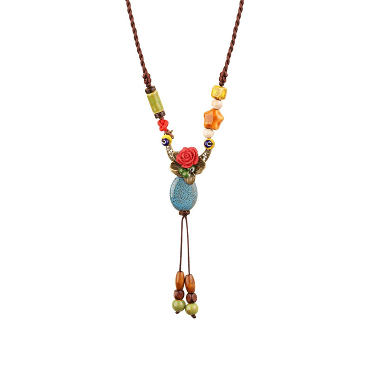 Bohemian Moon and Star Pendant Necklace Bowlift