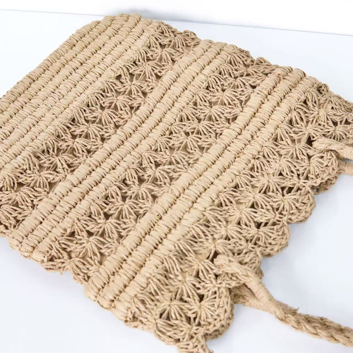 Straw handbag Bowlift