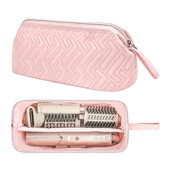 Cosmetic Organizer Bag with Elegant Quilting Bowlift
