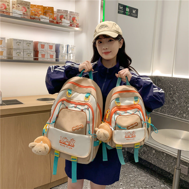 Playful Cartoon Character Backpack Bowlift