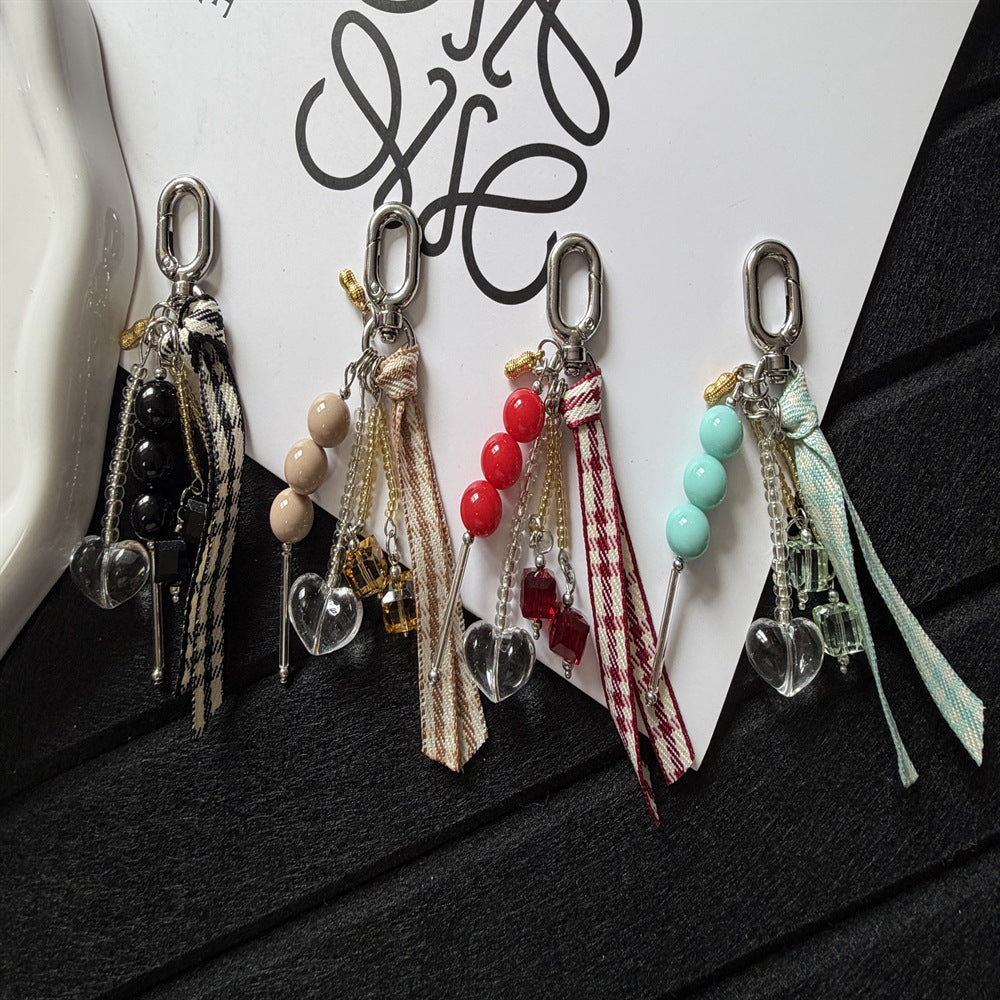 Beaded Charm Keychain Holder Bowlift 1790134754