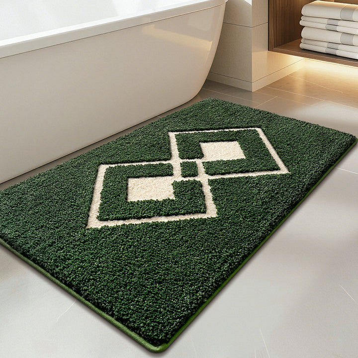 Plush Textured Bathroom Bath Mat Bowlift