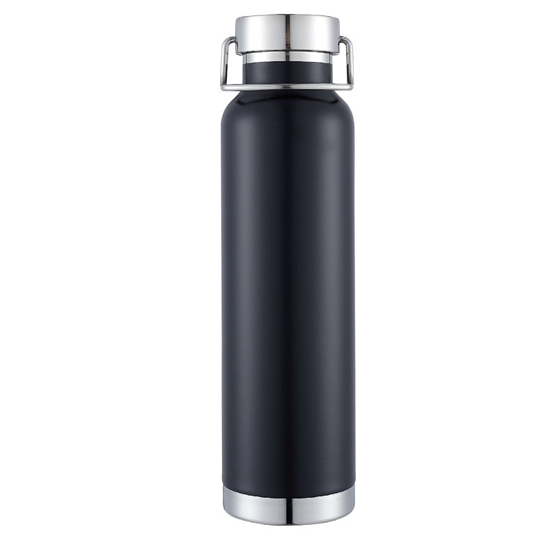 Double-Wall Vacuum Insulated Stainless Steel Water Bottle With Twist-Lock Carry Lid