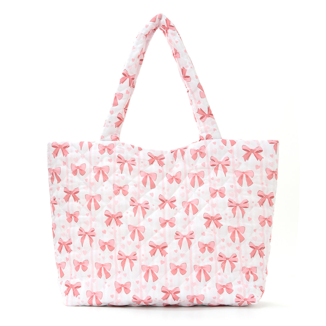 Trendy shopping bag with cute bear and strawberry design Bowlift