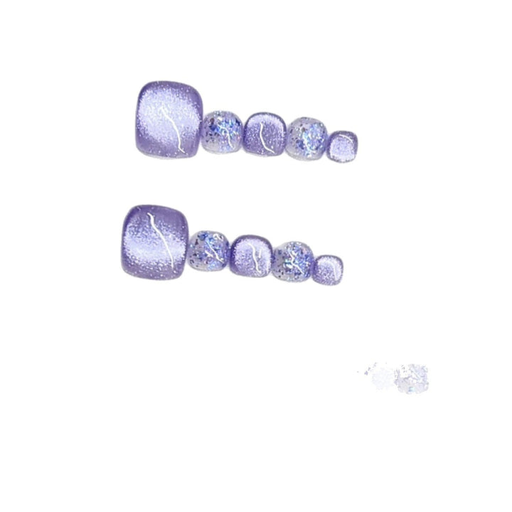 Glittery Press-On Nail Tips Set Bowlift