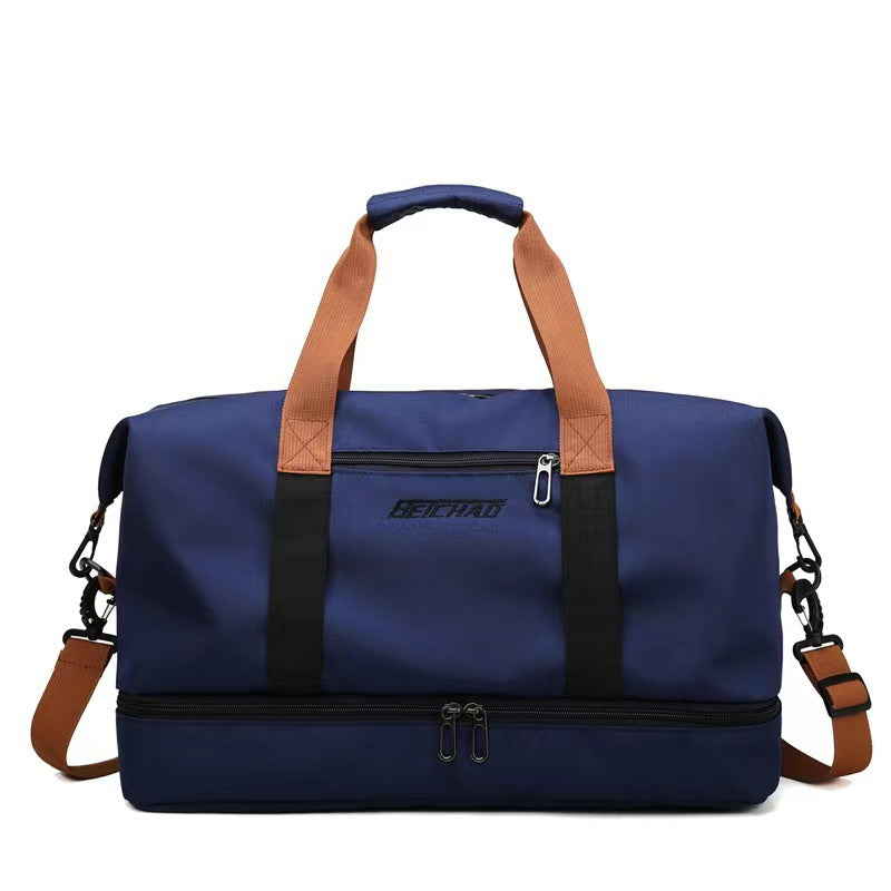 Sporty Duffel Bag With Reinforced Bottom Bowlift