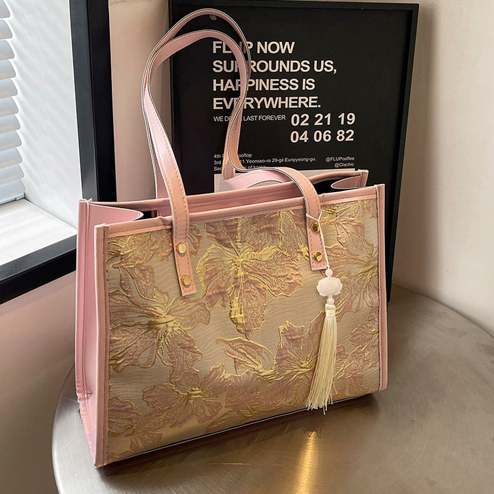 Floral Embroidered Handbag