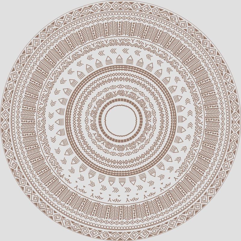Intricate Mandala Design Area Mat Bowlift