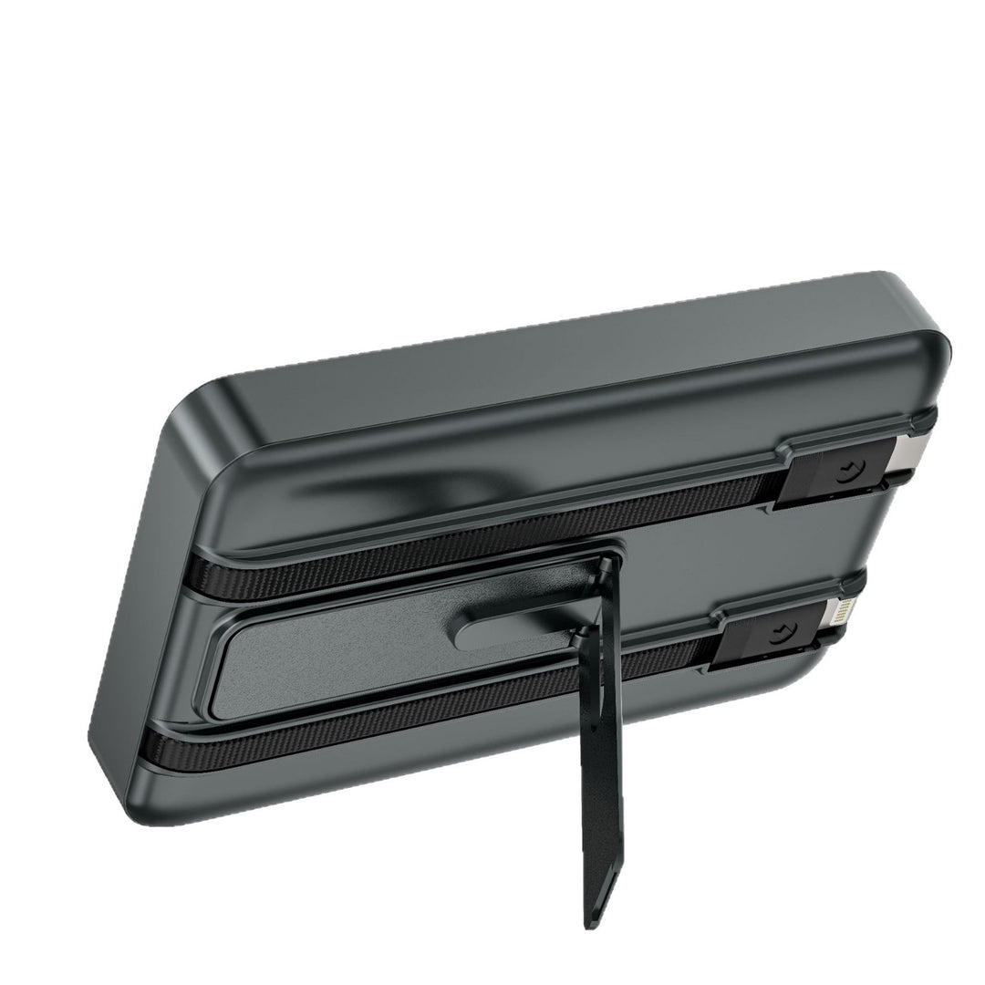 Magnetic power bank with high-speed charging and integrated Qi technology Bowlift