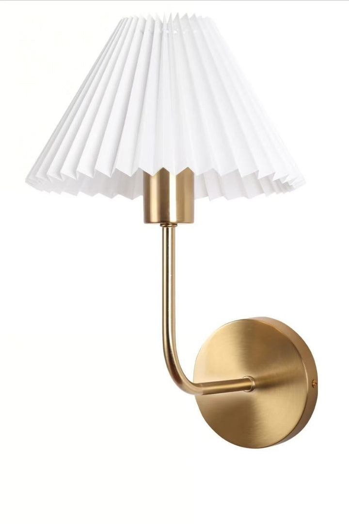 Modern Pleated Shade Wall Sconce