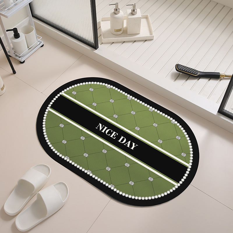 Floral Design Anti-Slip Bath Mat Bowlift