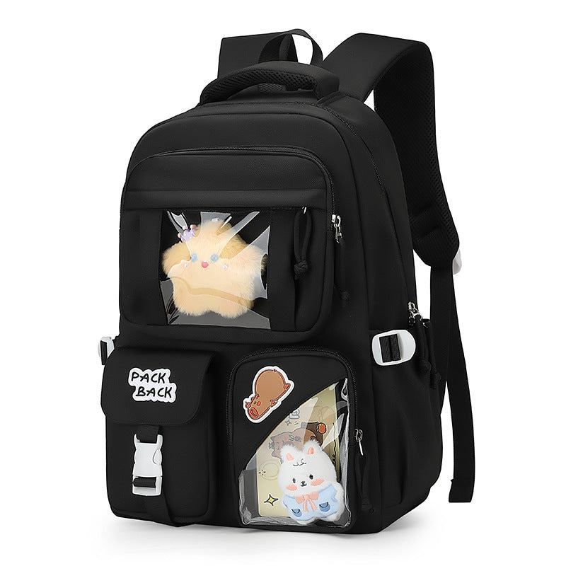 Playful backpack with transparent compartments Bowlift