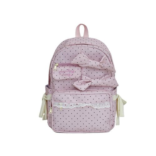 Cute Bow-Embellished School Backpack Bowlift