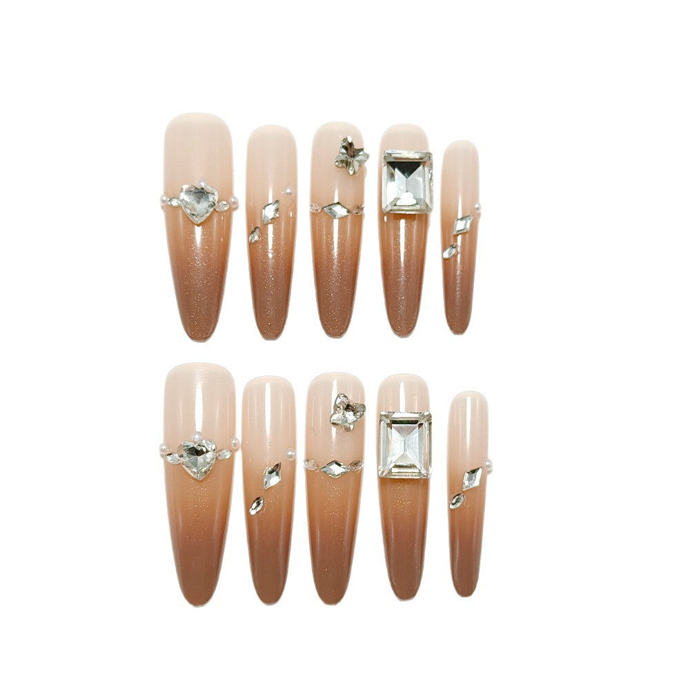 Acrylic nails with glamorous accents Bowlift