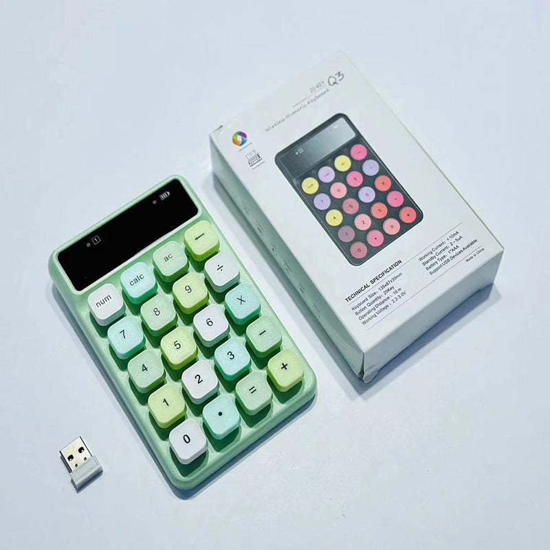 Wireless Retro Calculator Keyboard Bowlift