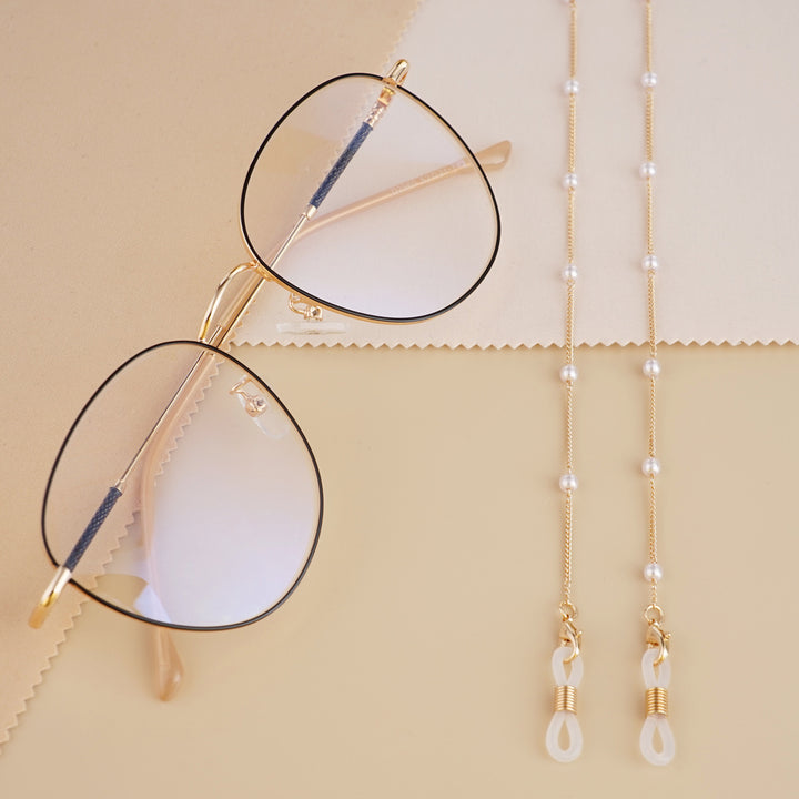 Pearl-Accent Eyewear Chain Bowlift