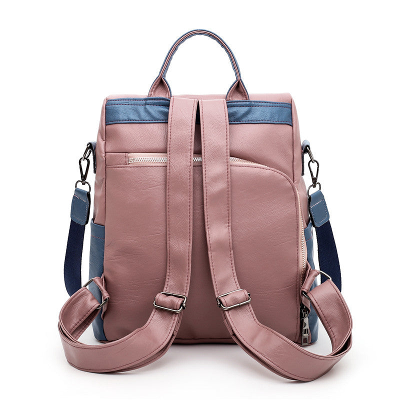 Versatile Leather Backpack Bowlift