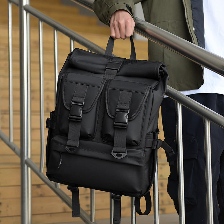 Roll-Top Urban Backpack Bowlift