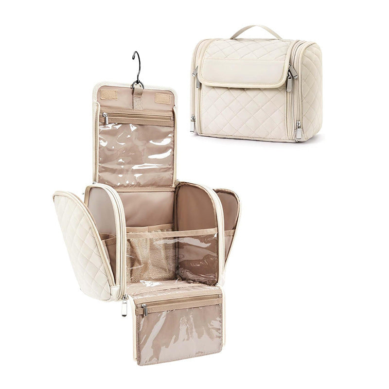 Cosmetic Organizer Bag with Customizable Compartment System Bowlift