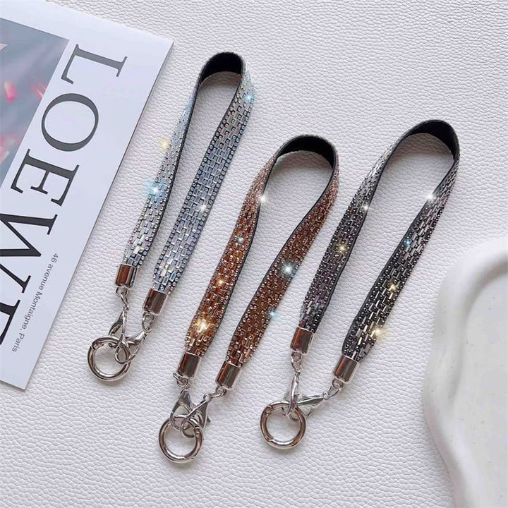 Decorative Rhinestone Phone Lanyard Bowlift