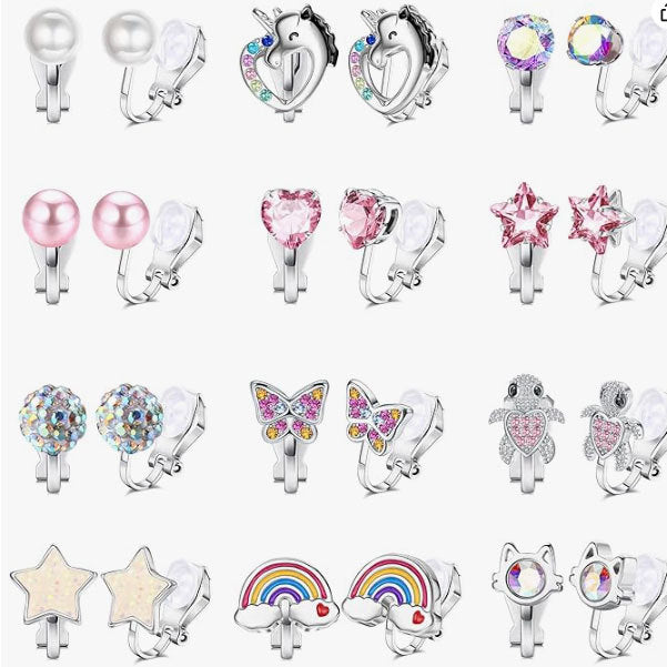 Charming Clip-On Earrings Set Bowlift