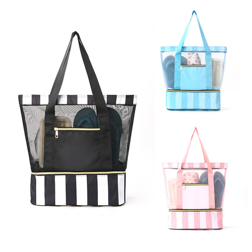 Practical tote bag with mesh design Bowlift