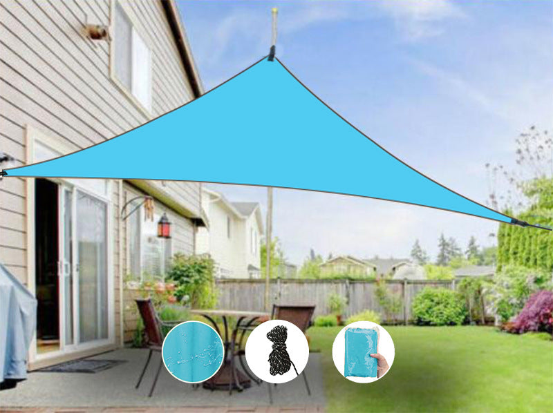 Triangular Outdoor Shade Sail Canopy Bowlift