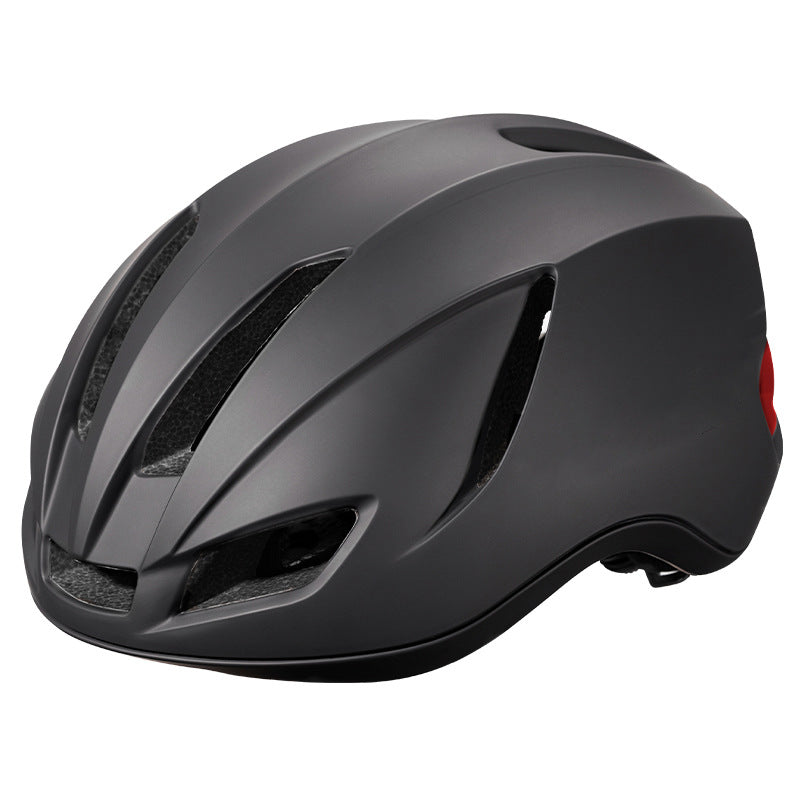 Road bike helmet with integrated safety light Bowlift