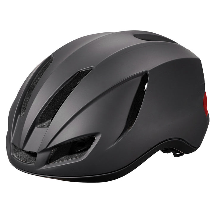 Road bike helmet with integrated safety light Bowlift