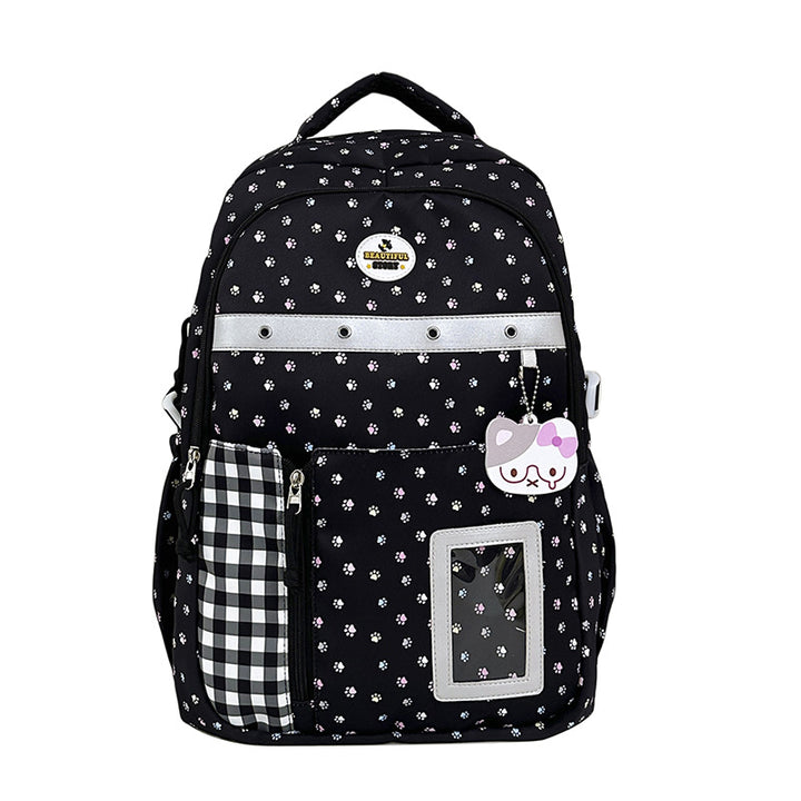 Floral Patterned Multi-Pocket Backpack Bowlift