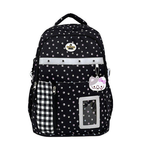 Floral Patterned Multi-Pocket Backpack Bowlift
