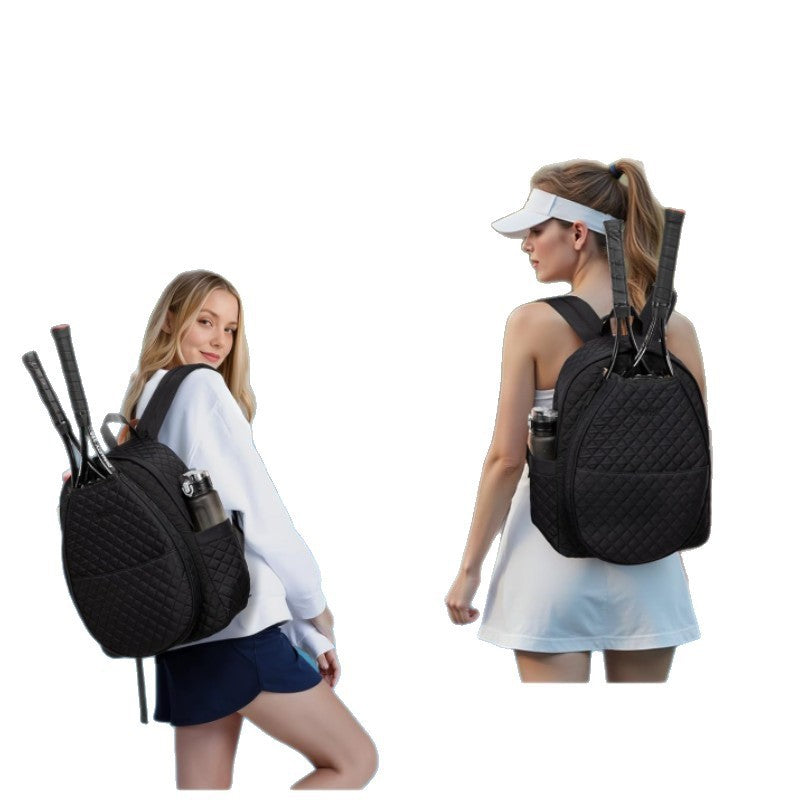 Quilted Tennis Racket Backpack Bowlift