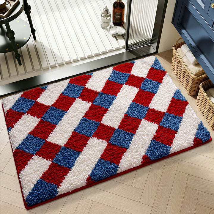 Artistic Abstract Bath Mat Bowlift