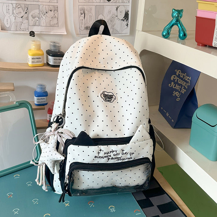 Cute Polka Dot Design Backpack Bowlift