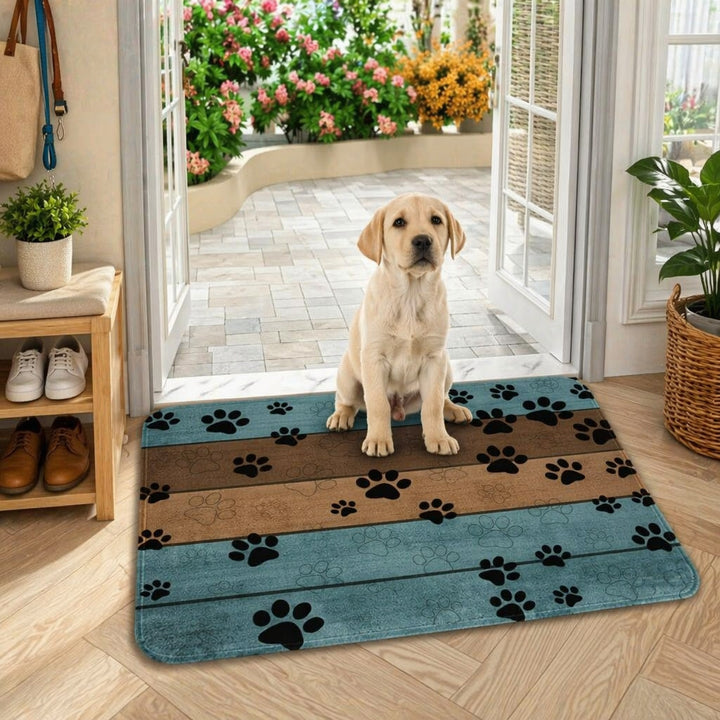 Pet-Themed Indoor Doormat Bowlift